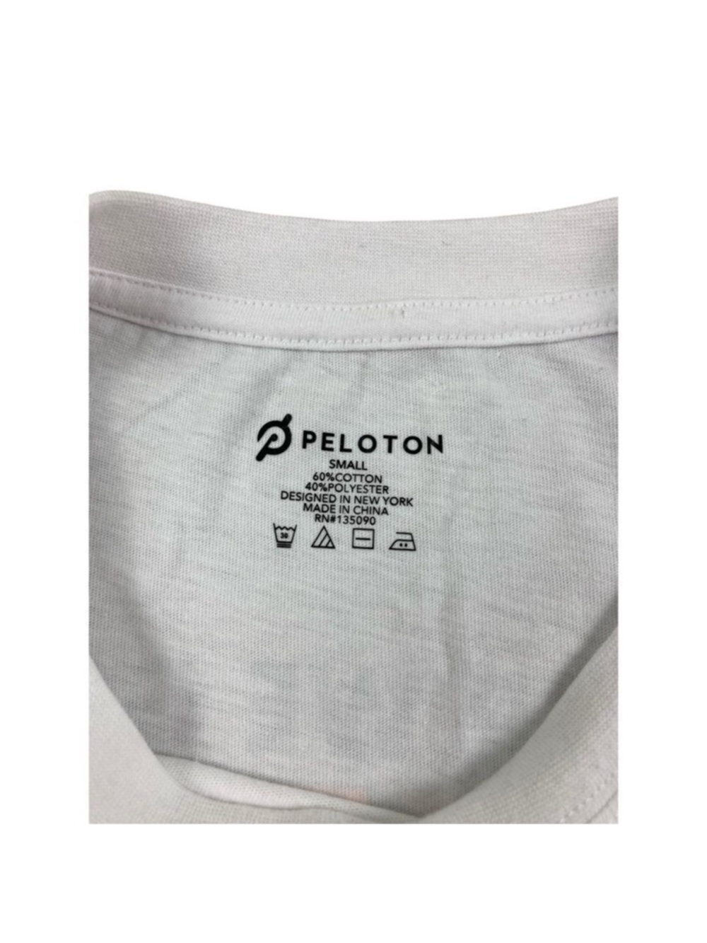 Peloton together we go far White Long Sleeve Shirt with Logo - Picture 5 of 5